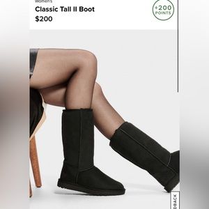UGG tall Boot Black 8